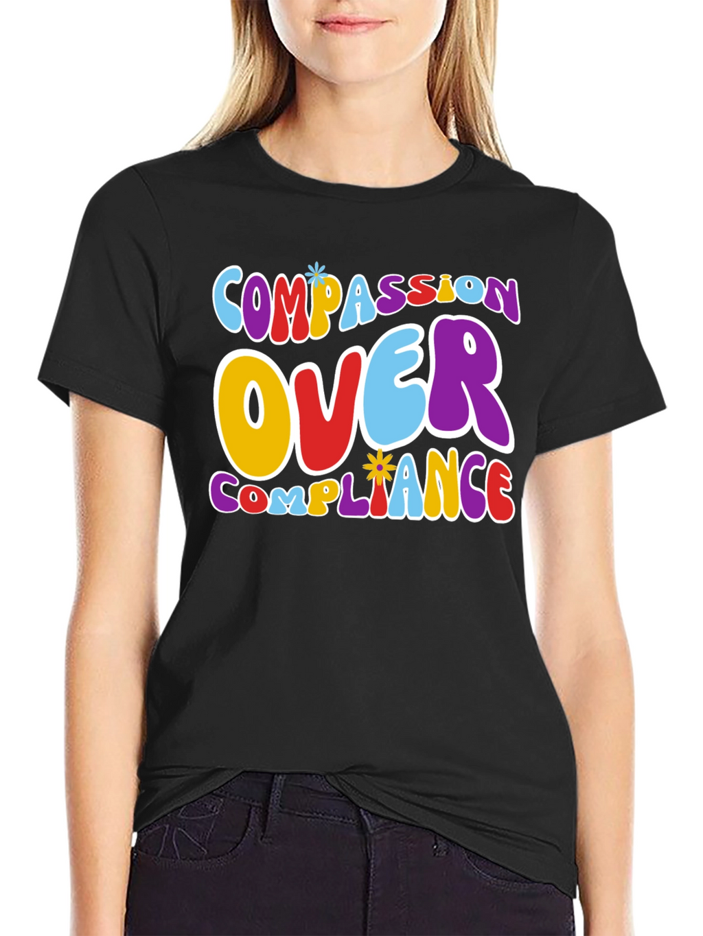 Compassion Over Compliance Graphic Tee