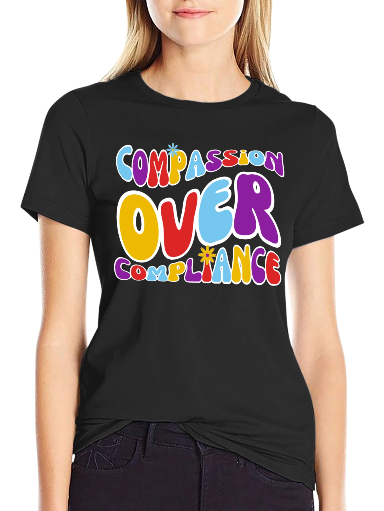 Compassion Over Compliance Graphic Tee