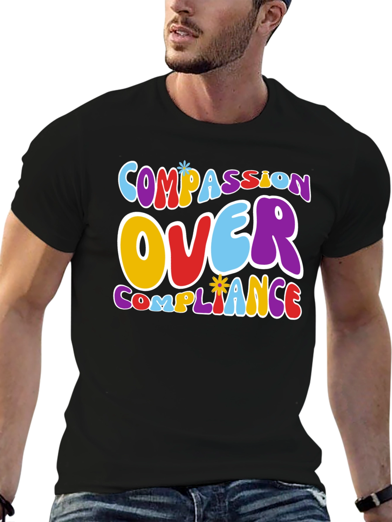 Compassion Over Compliance Graphic Tee