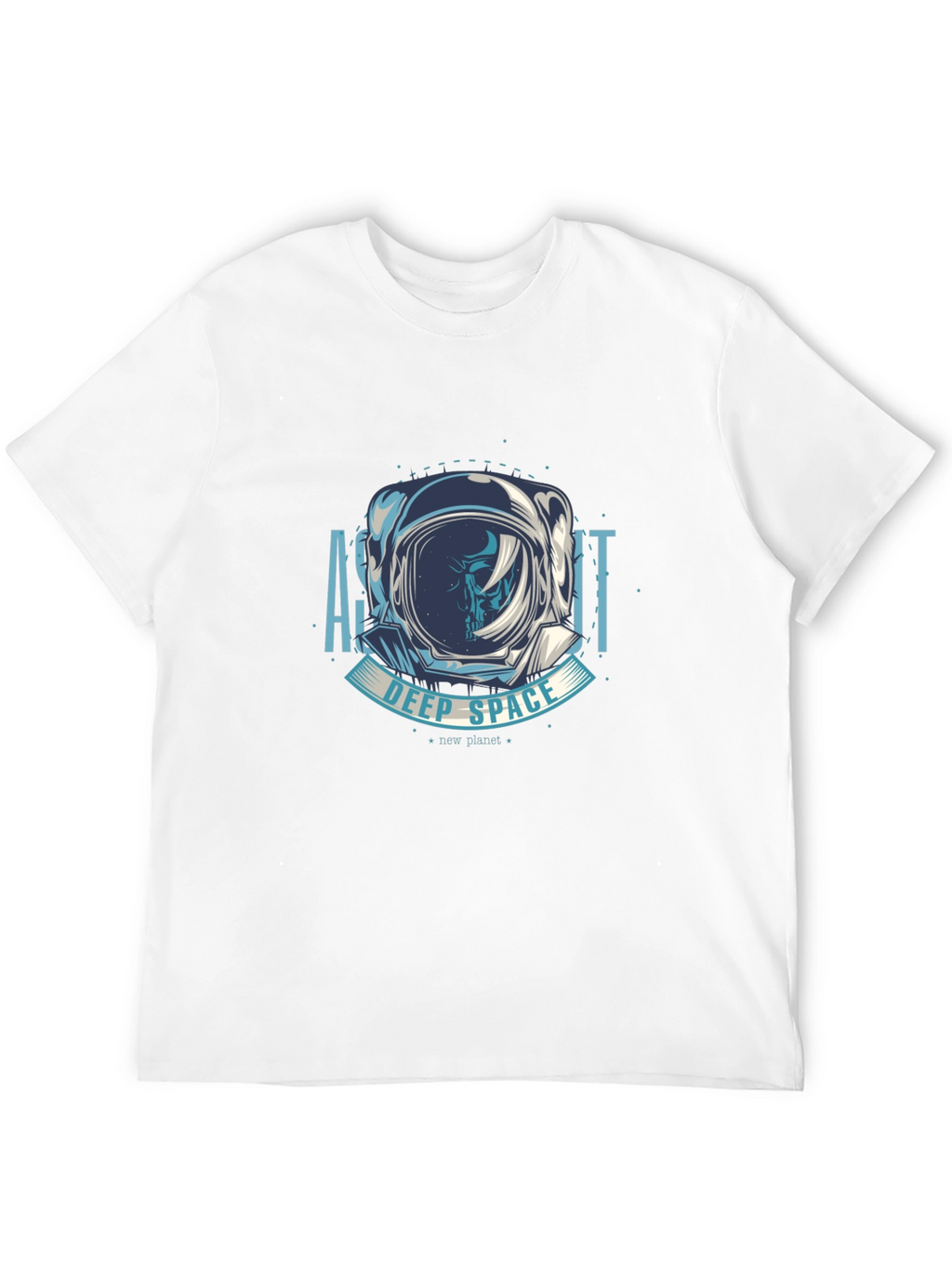 Astronaut Deep Space Graphic T-Shirt - Black