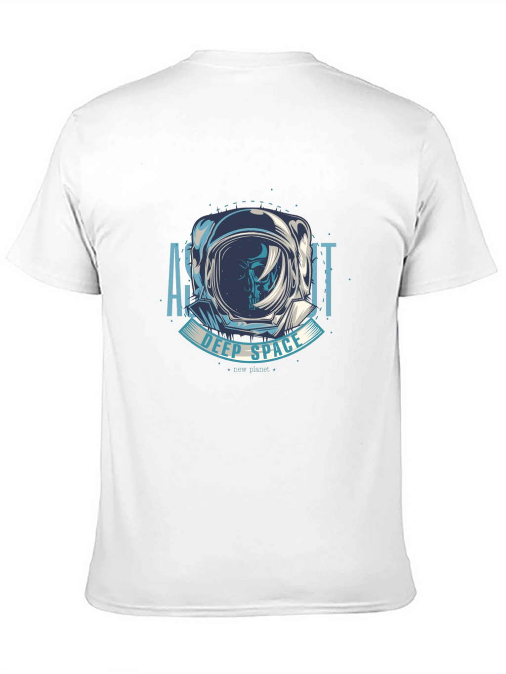Astronaut Deep Space Graphic T-Shirt - Black