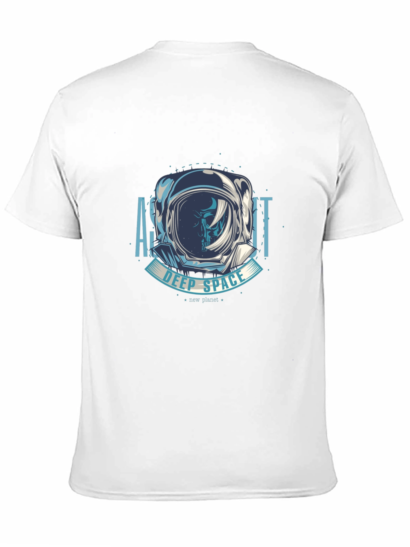 Astronaut Deep Space Graphic T-Shirt - Black