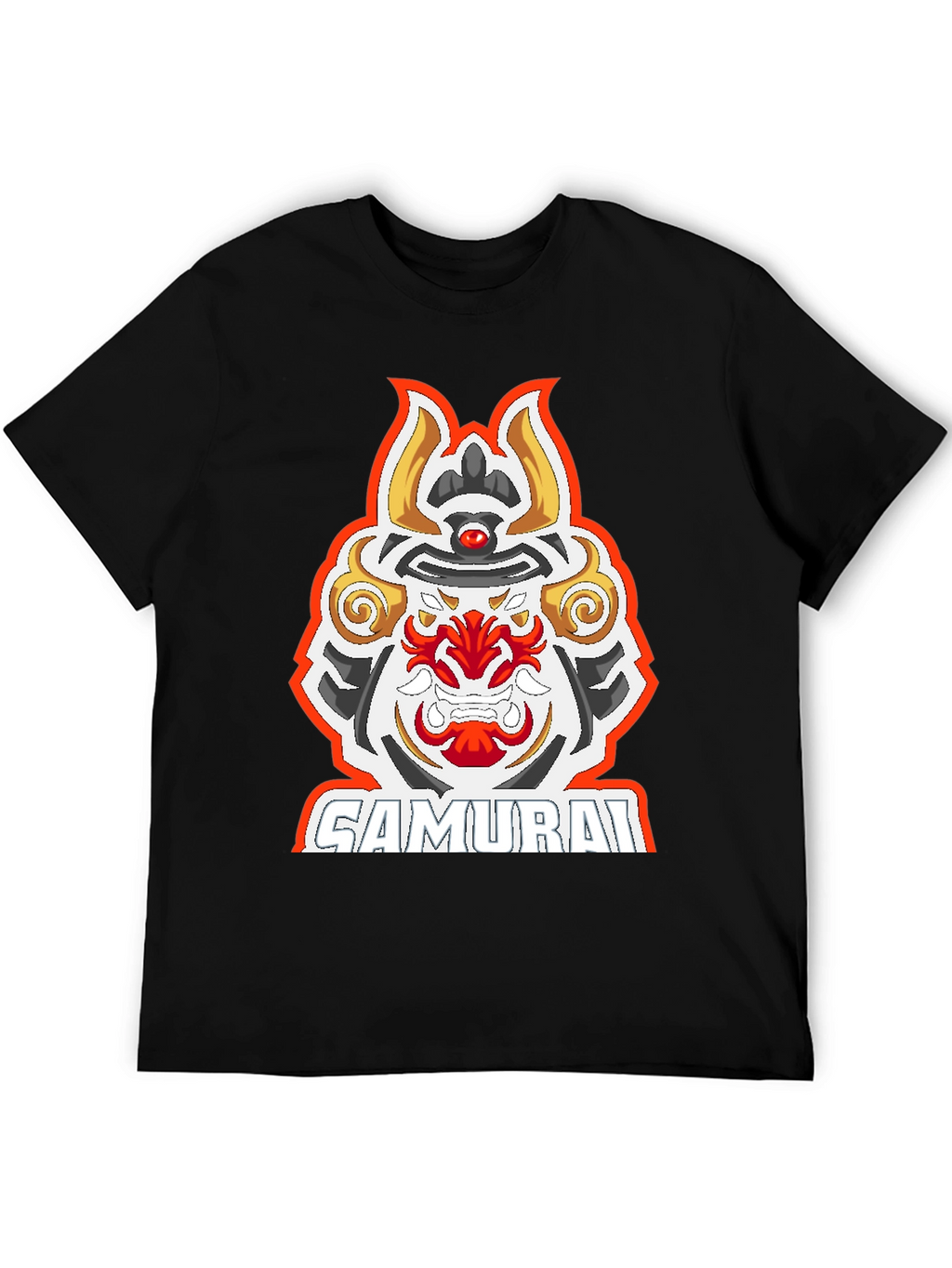 Samurai Graphic Tee - Mens Black T-Shirt