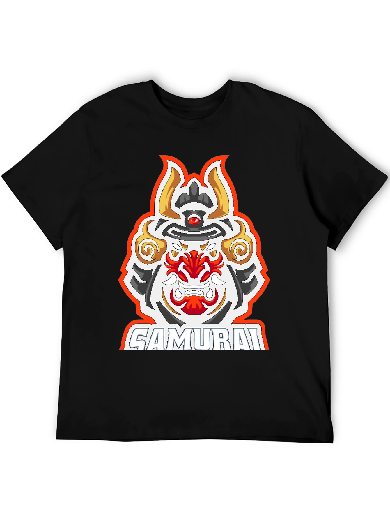 Samurai Graphic Tee - Mens Black T-Shirt