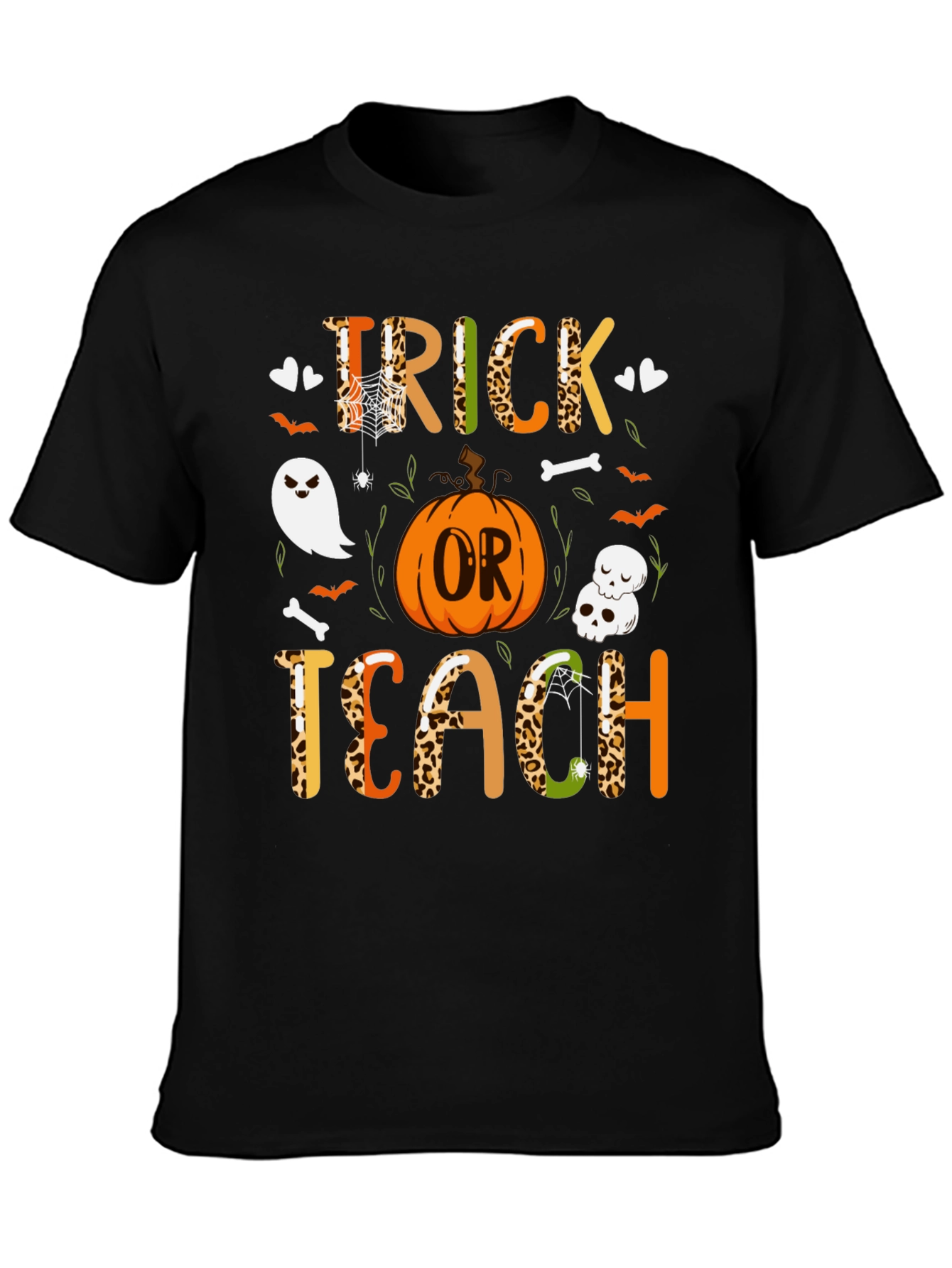 Trick or Teach Halloween T-Shirt - Spooky Teacher Tee