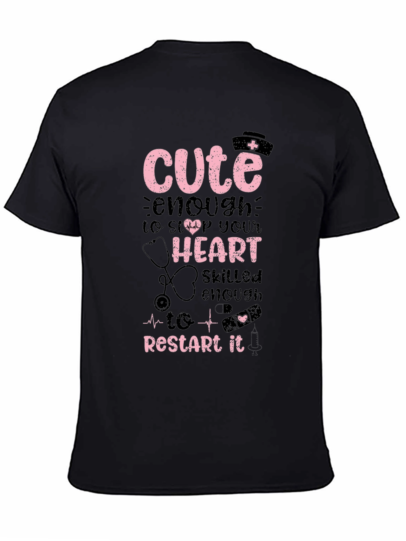 Cute Nurse T-Shirt - Restart Your Heart