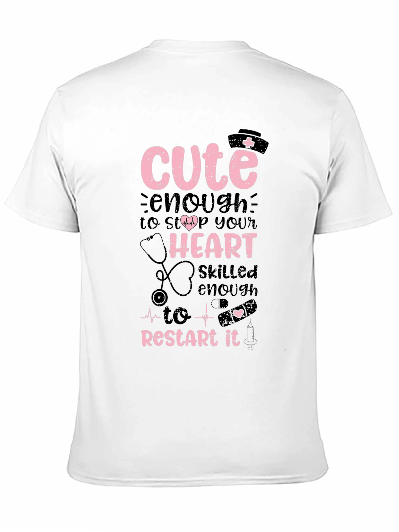 Cute Nurse T-Shirt - Restart Your Heart