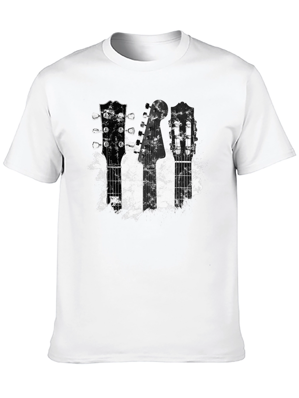 Guitar Headstock T-Shirt - Music Lover Tee