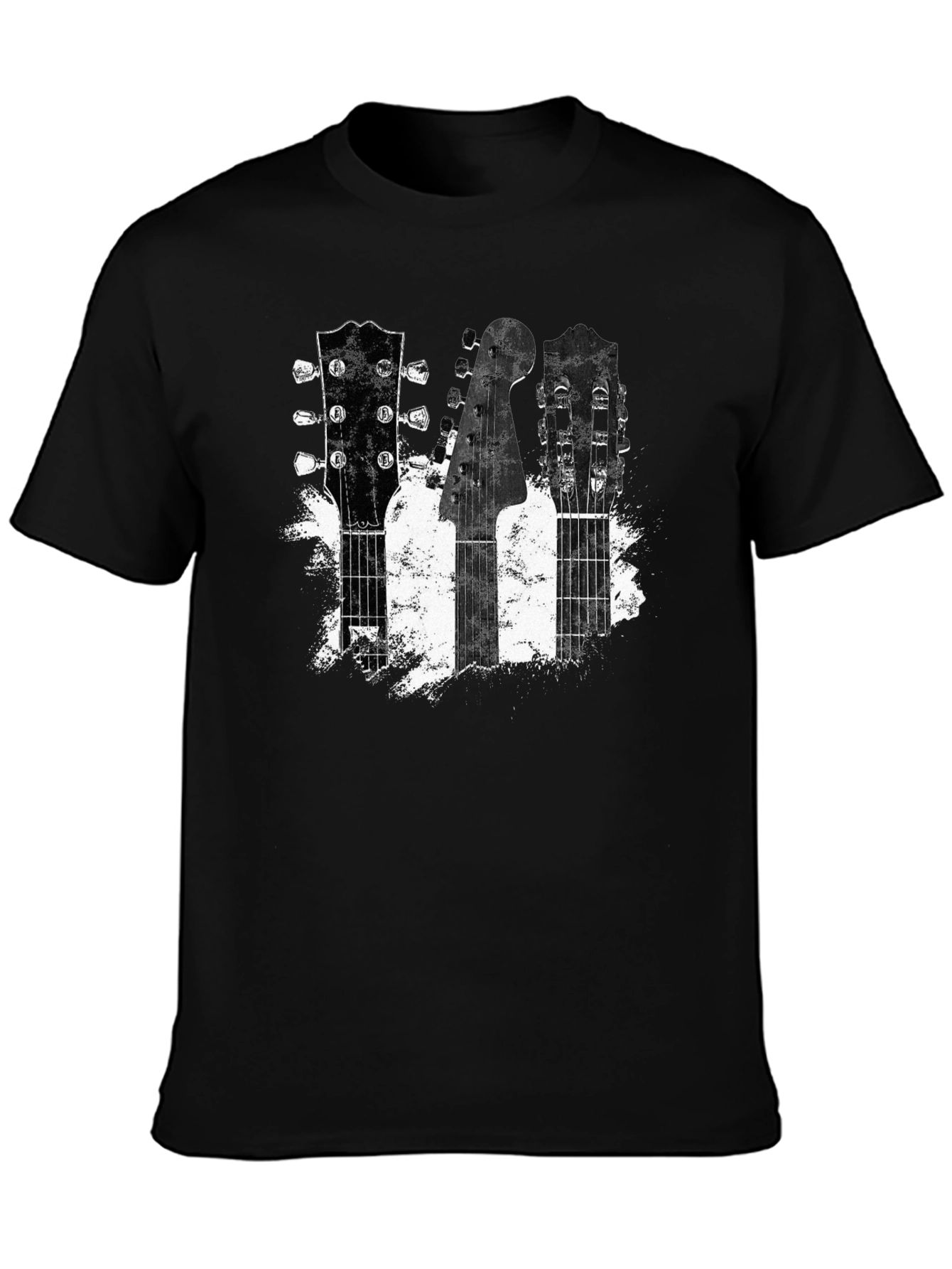 Guitar Headstock T-Shirt - Music Lover Tee