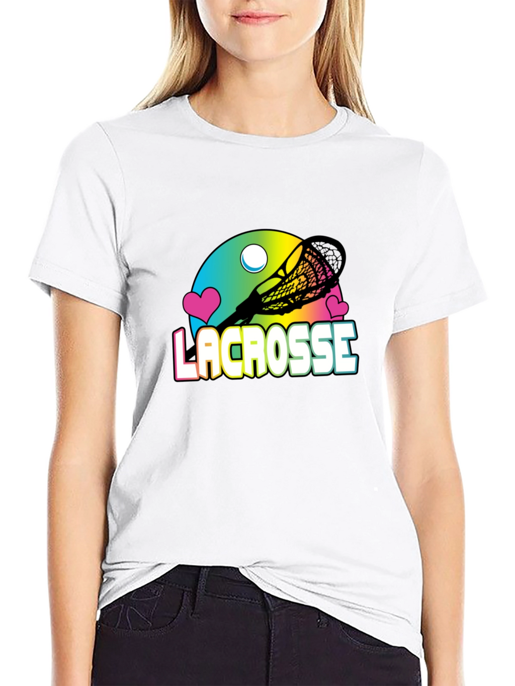 Lacrosse Graphic Black T-Shirt