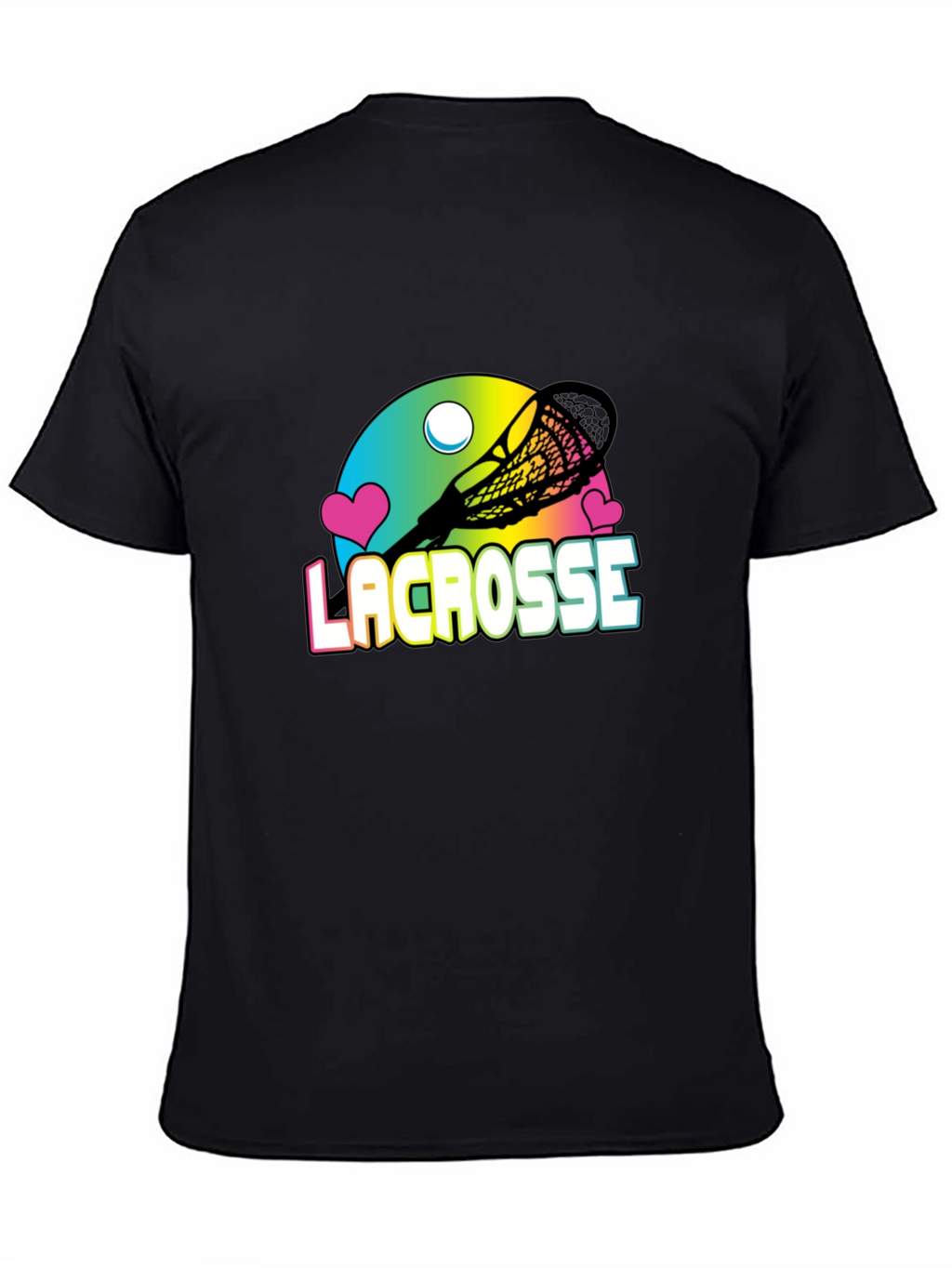 Lacrosse Graphic Black T-Shirt