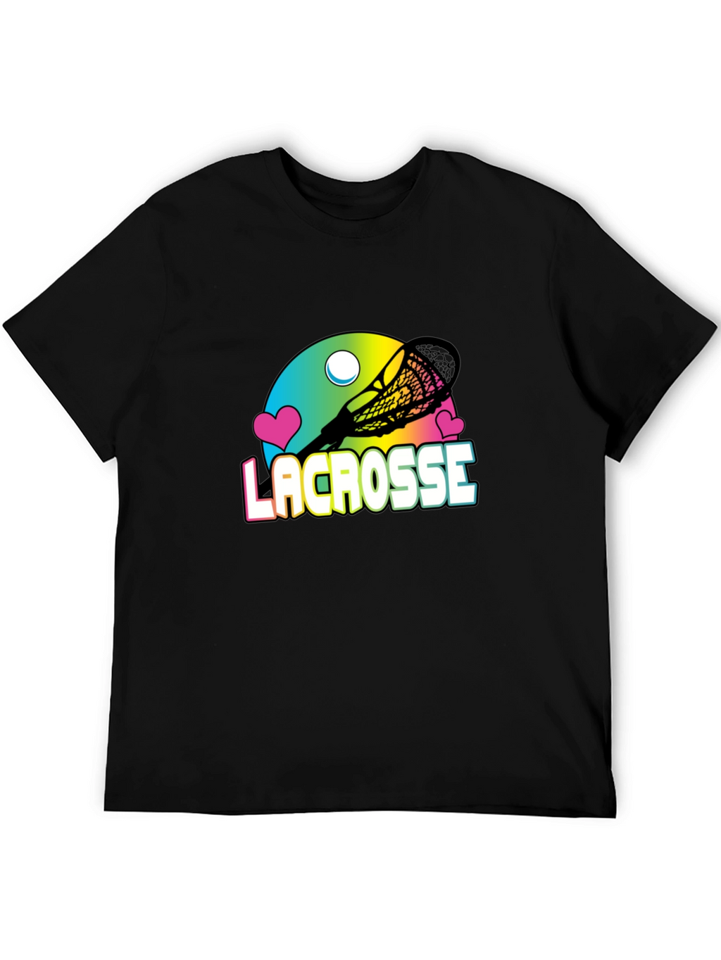 Lacrosse Graphic Black T-Shirt