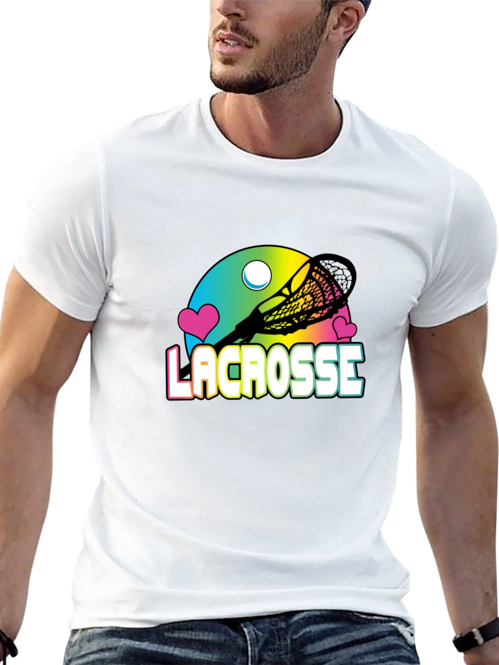 Lacrosse Graphic Black T-Shirt