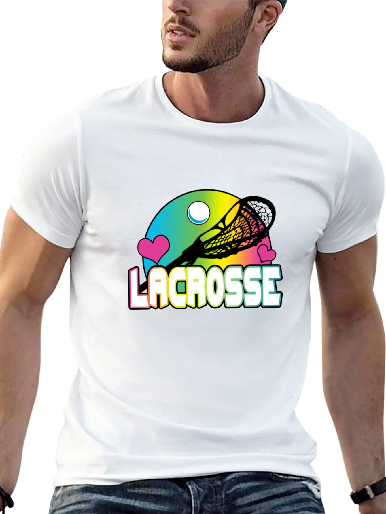 Lacrosse Graphic Black T-Shirt