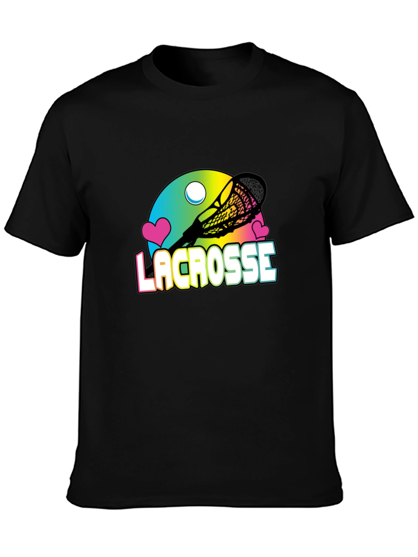 Lacrosse Graphic Black T-Shirt