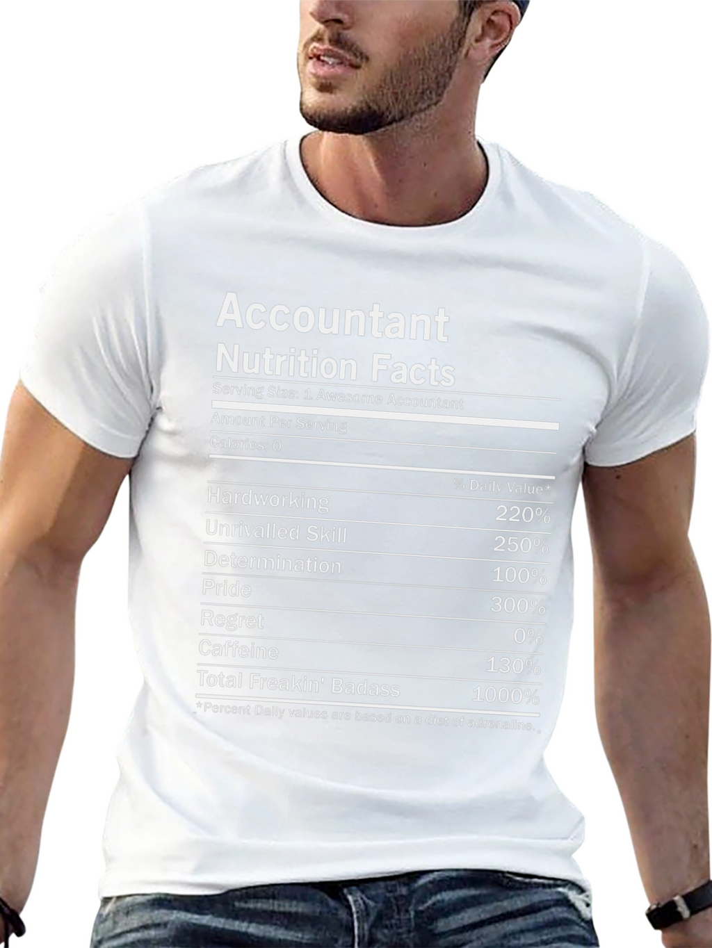 Accountant Nutrition Facts T-Shirt - Funny Gift