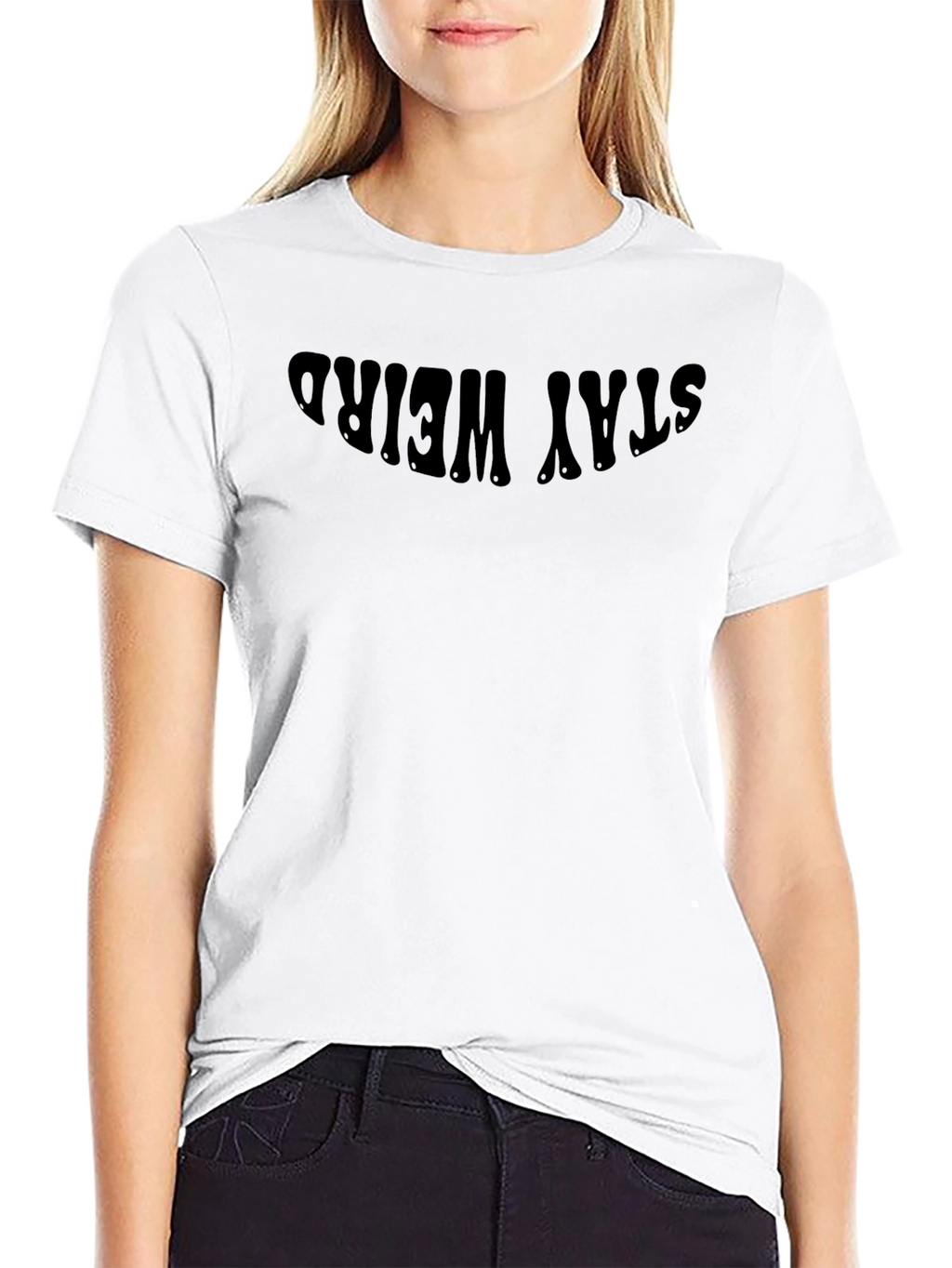 Stay Weird Black T-Shirt