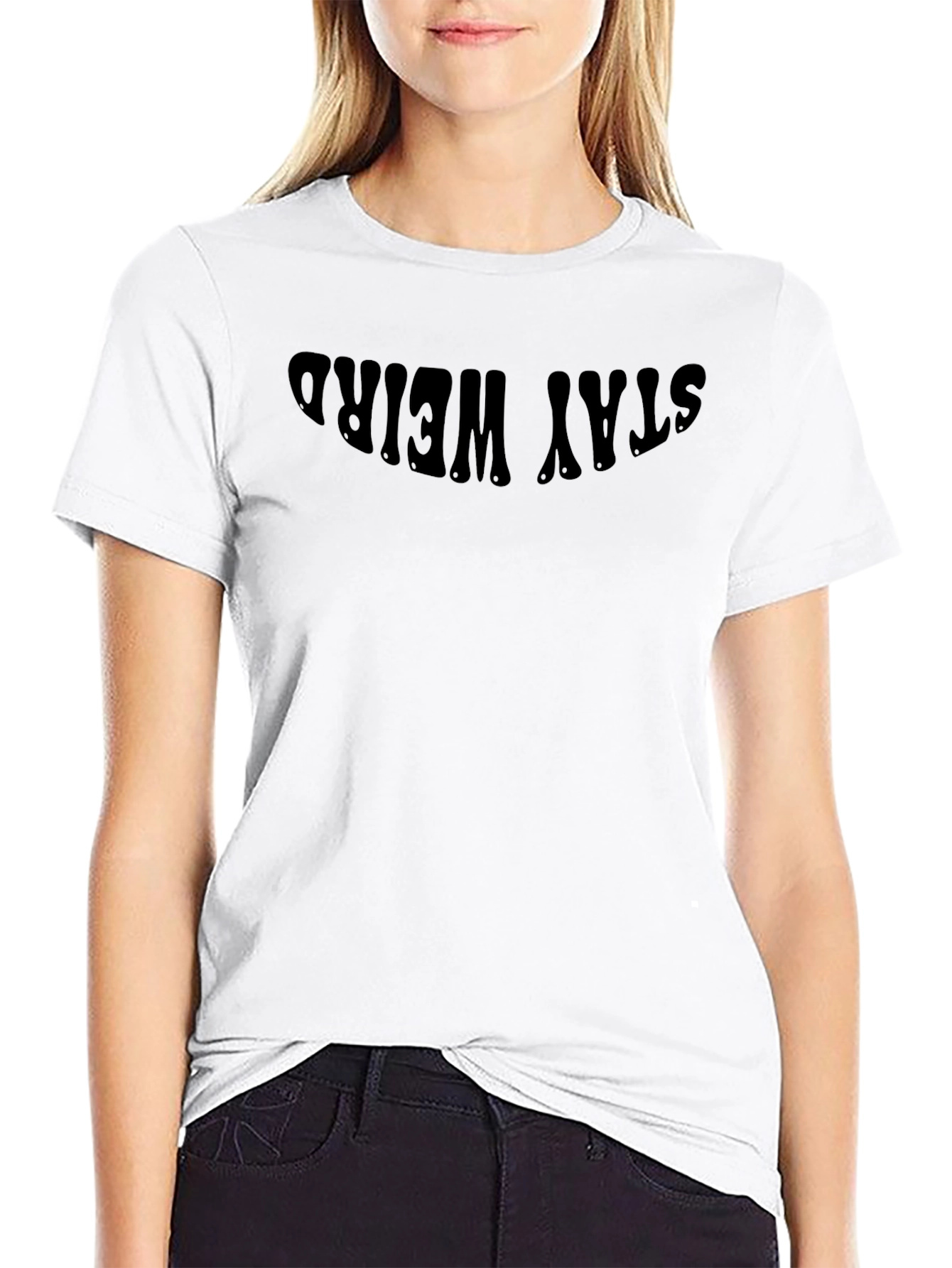 Stay Weird Black T-Shirt