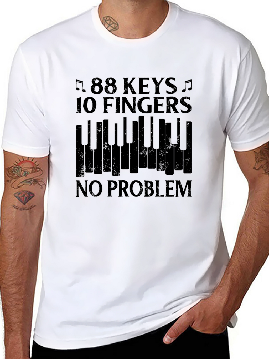 88 Keys 10 Fingers Piano T-Shirt