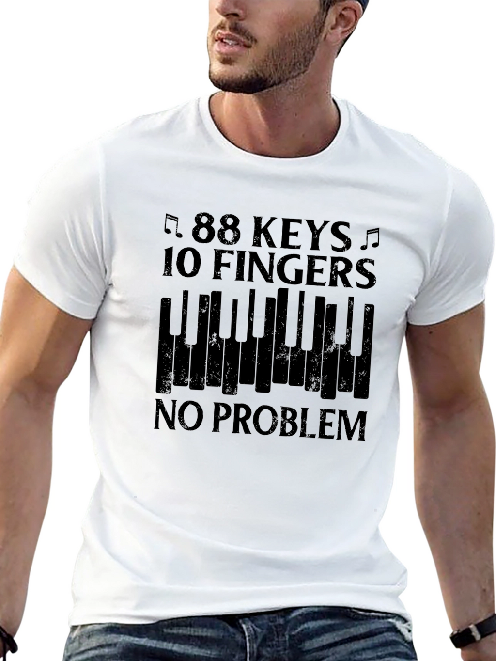 88 Keys 10 Fingers Piano T-Shirt
