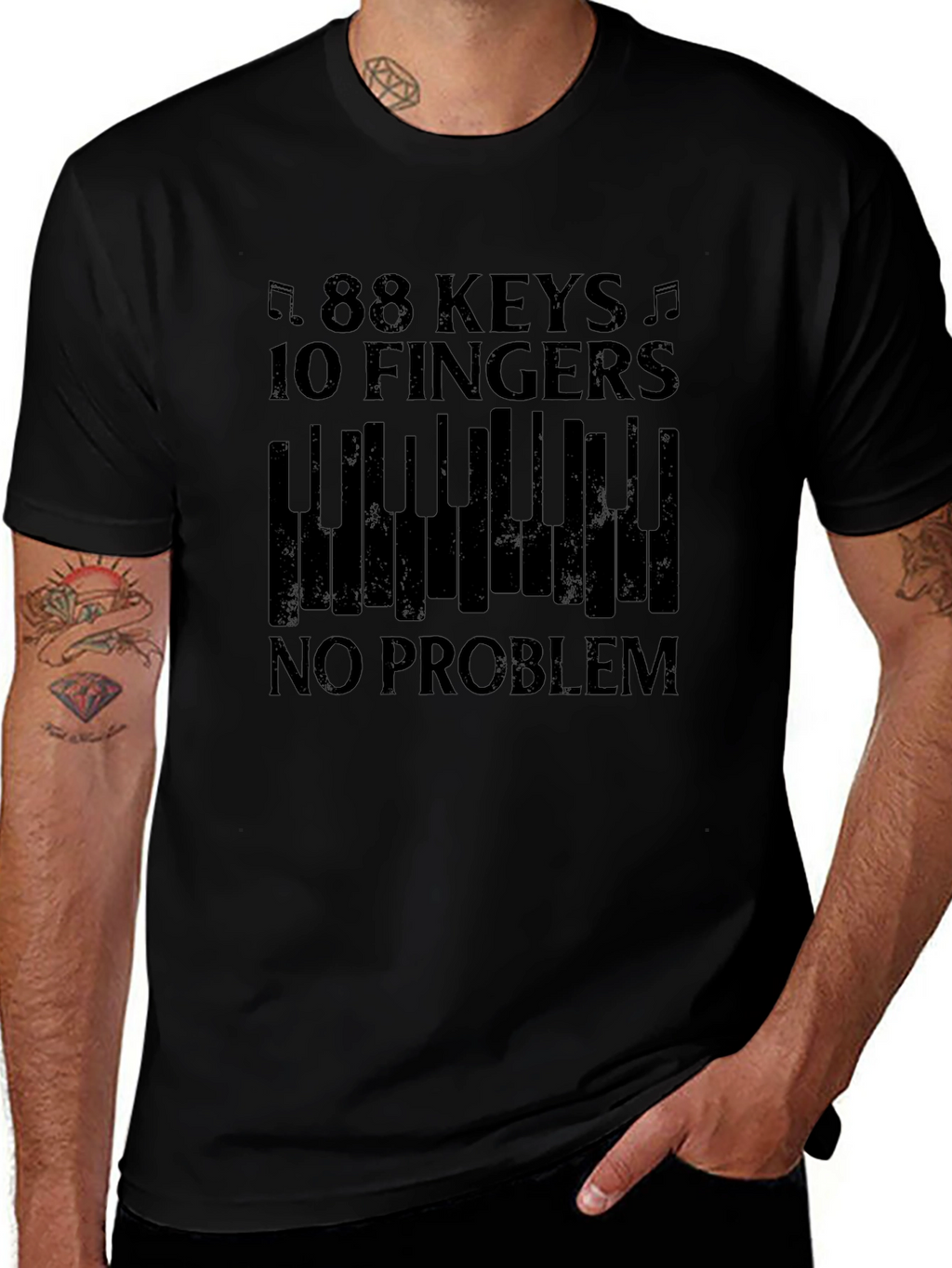 88 Keys 10 Fingers Piano T-Shirt