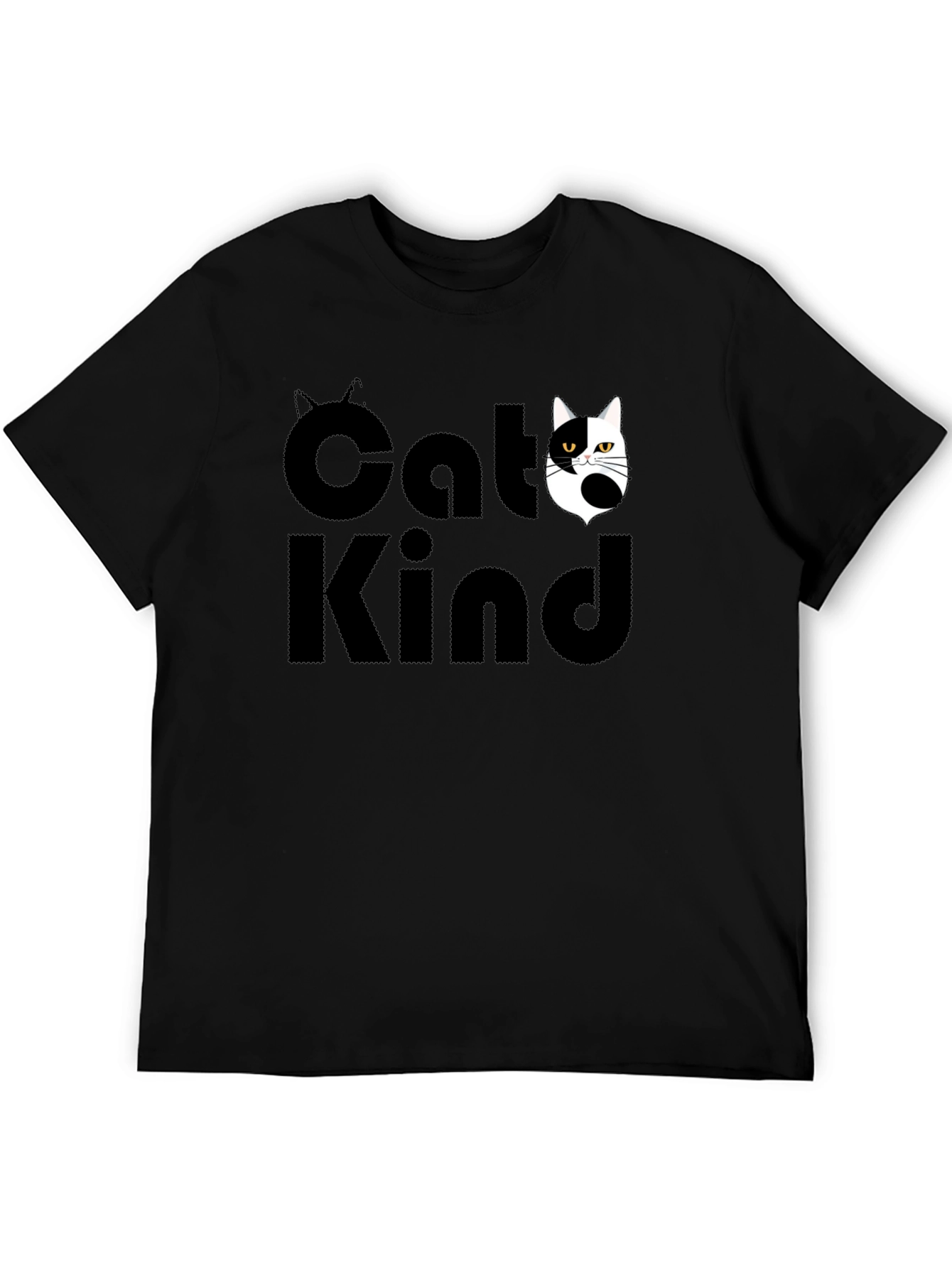 Cat Kind Graphic Tee - Unisex Black T-Shirt
