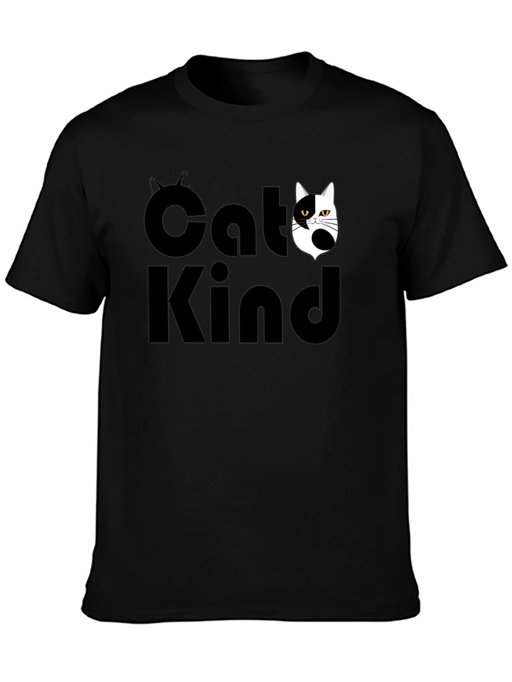 Cat Kind Graphic Tee - Unisex Black T-Shirt