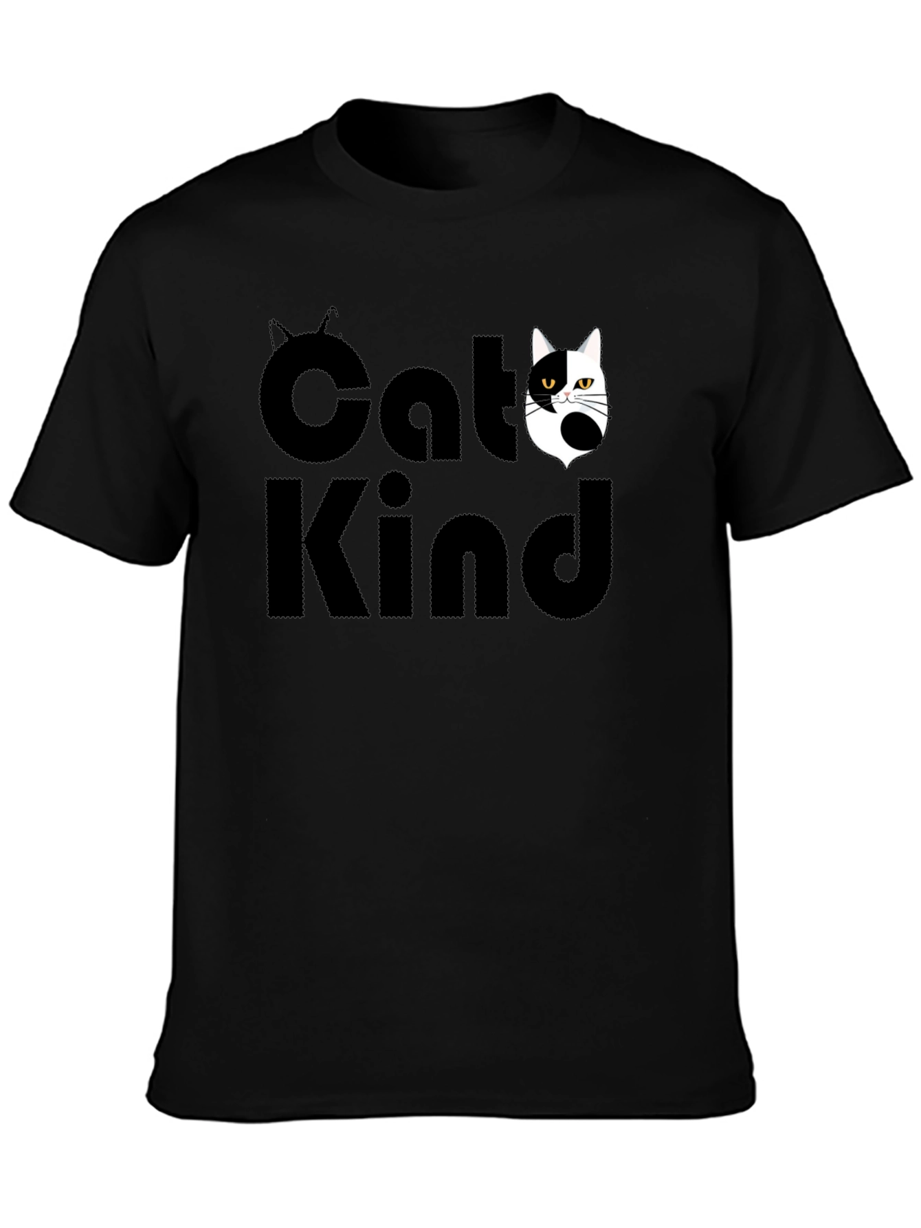 Cat Kind Graphic Tee - Unisex Black T-Shirt
