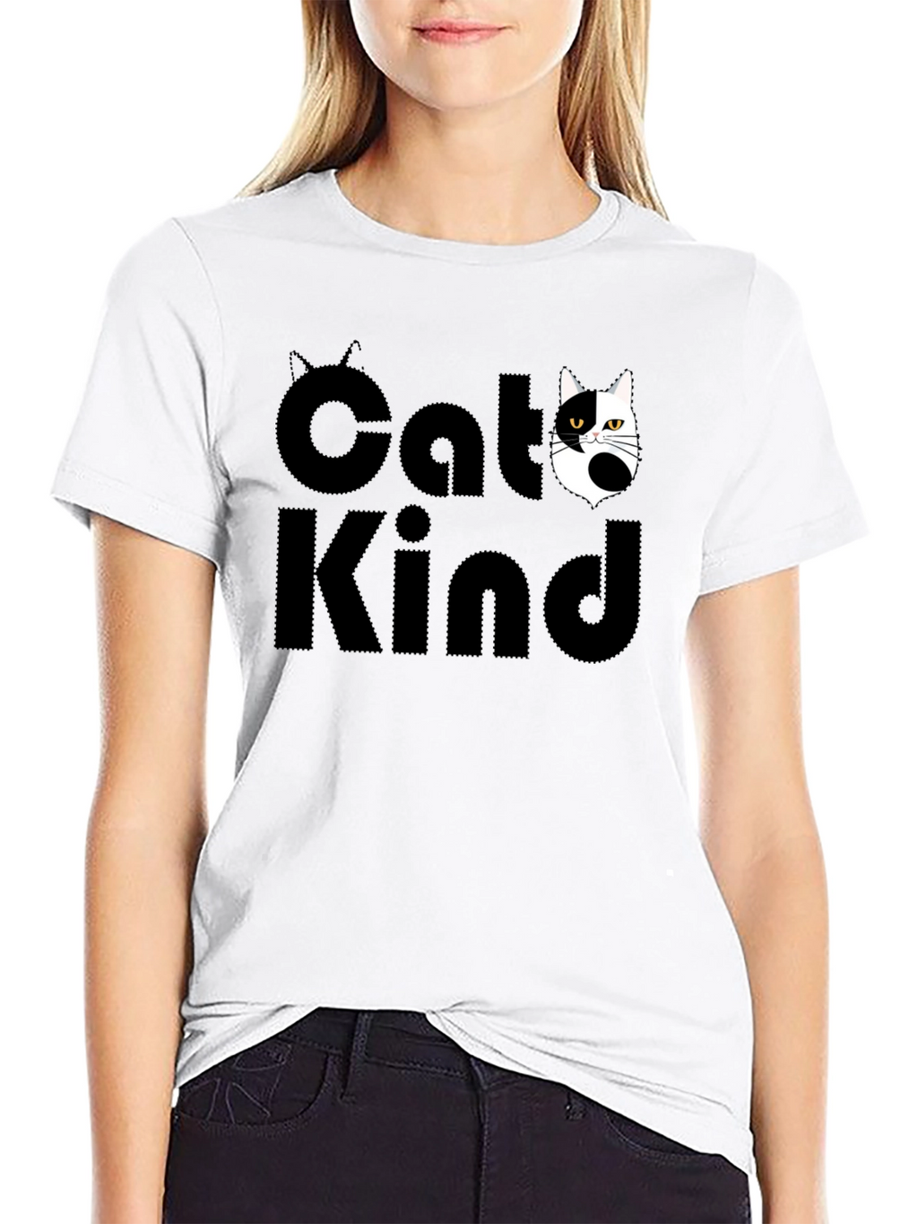 Cat Kind Graphic Tee - Unisex Black T-Shirt
