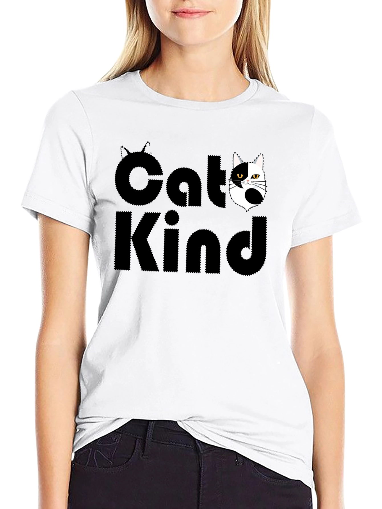 Cat Kind Graphic Tee - Unisex Black T-Shirt