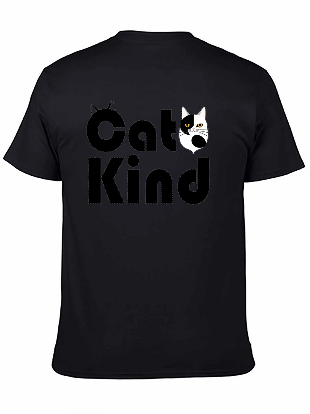 Cat Kind Graphic Tee - Unisex Black T-Shirt