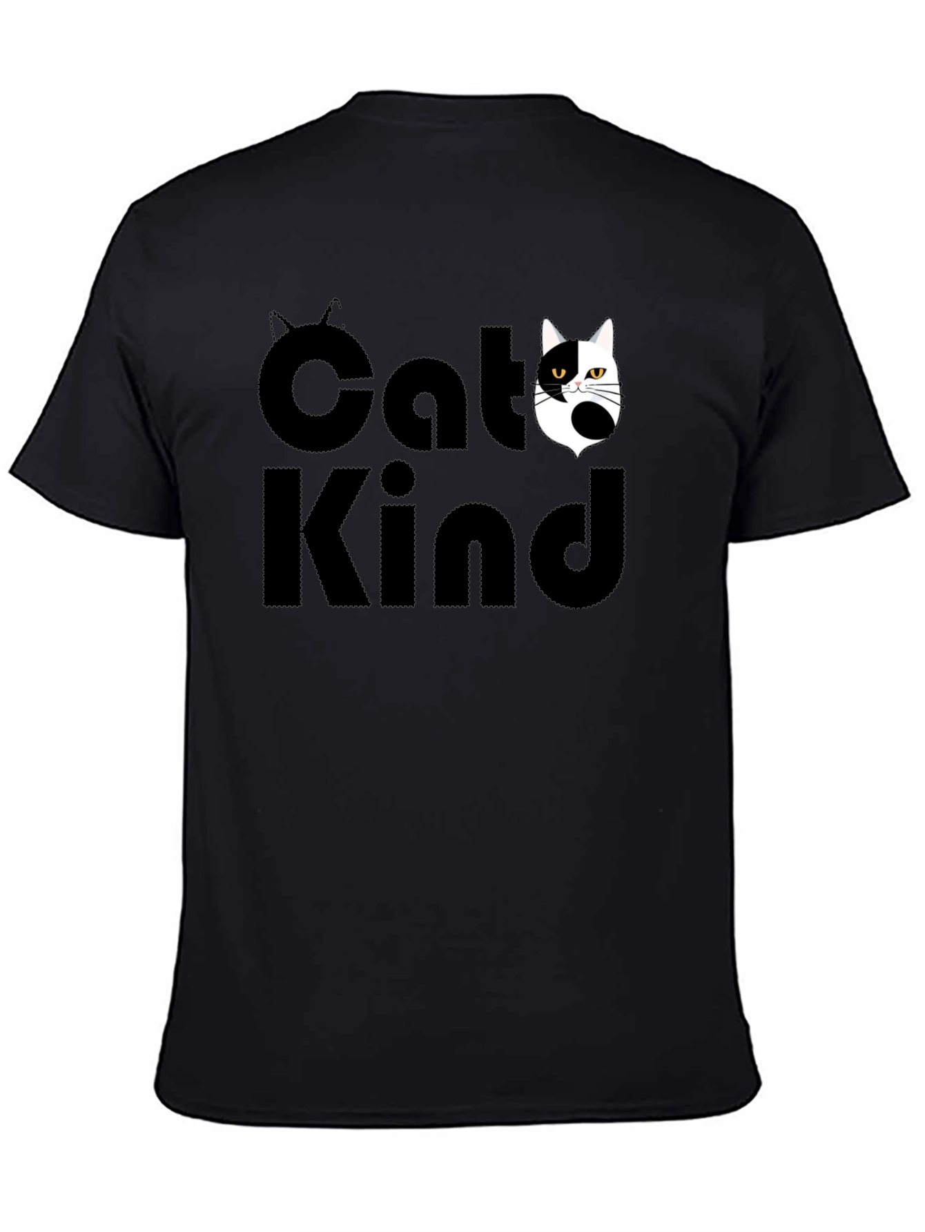 Cat Kind Graphic Tee - Unisex Black T-Shirt