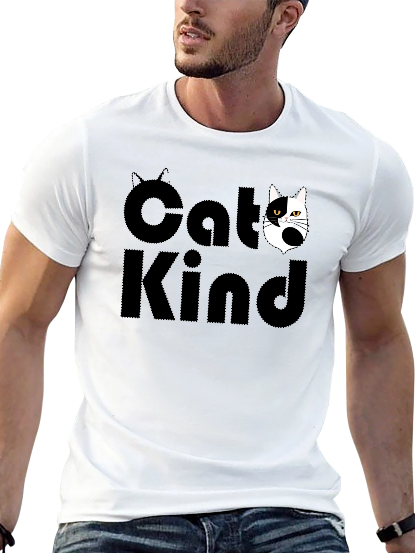 Cat Kind Graphic Tee - Unisex Black T-Shirt