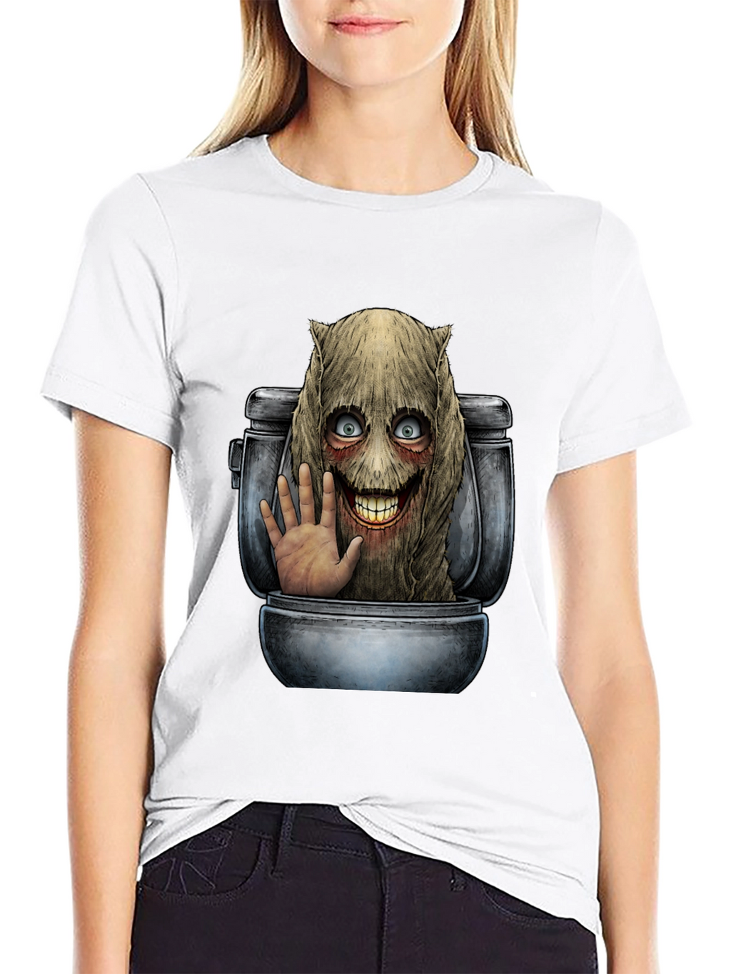 Toilet Monster T-Shirt - Horror Graphic Tee