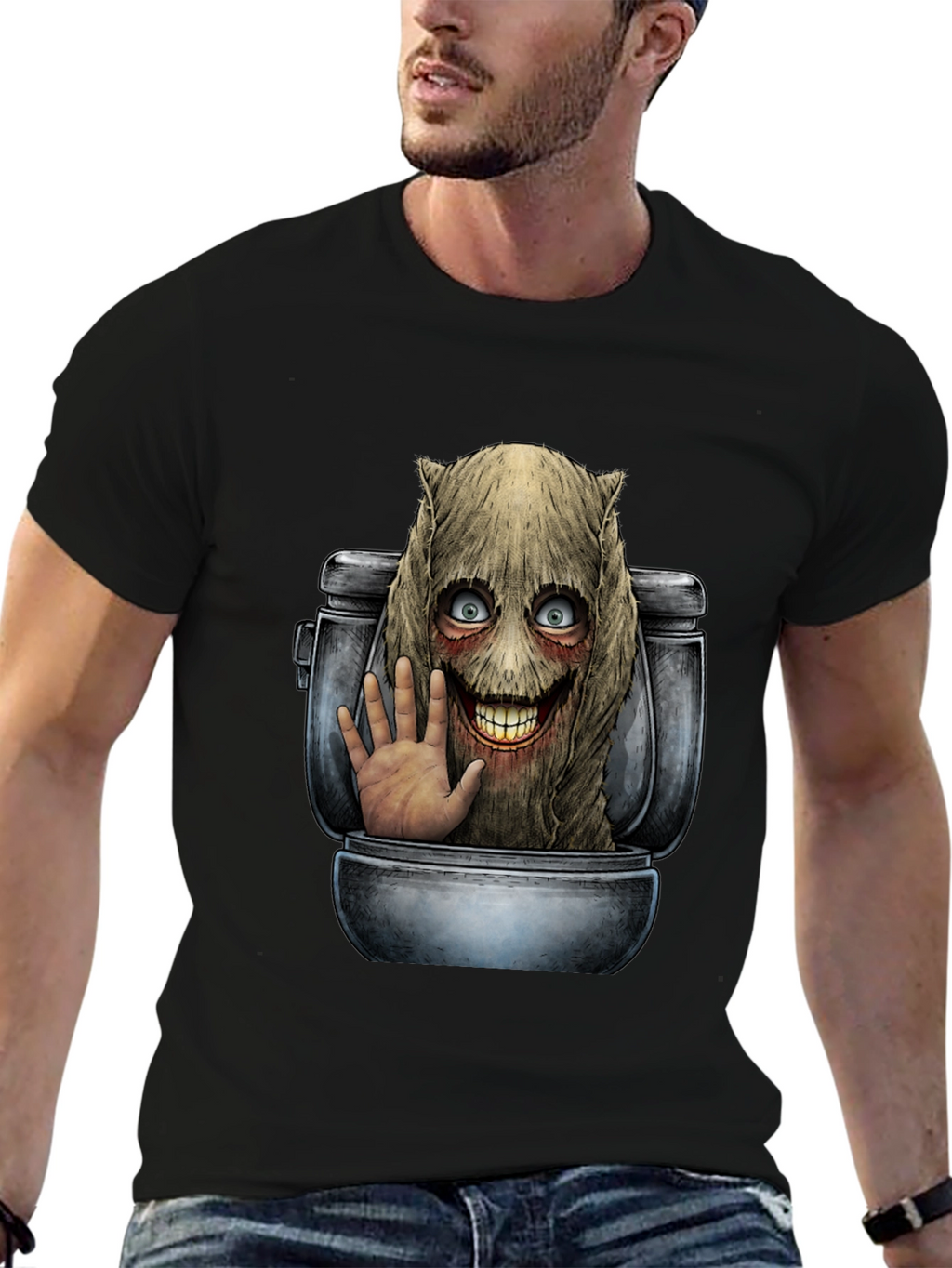 Toilet Monster T-Shirt - Horror Graphic Tee