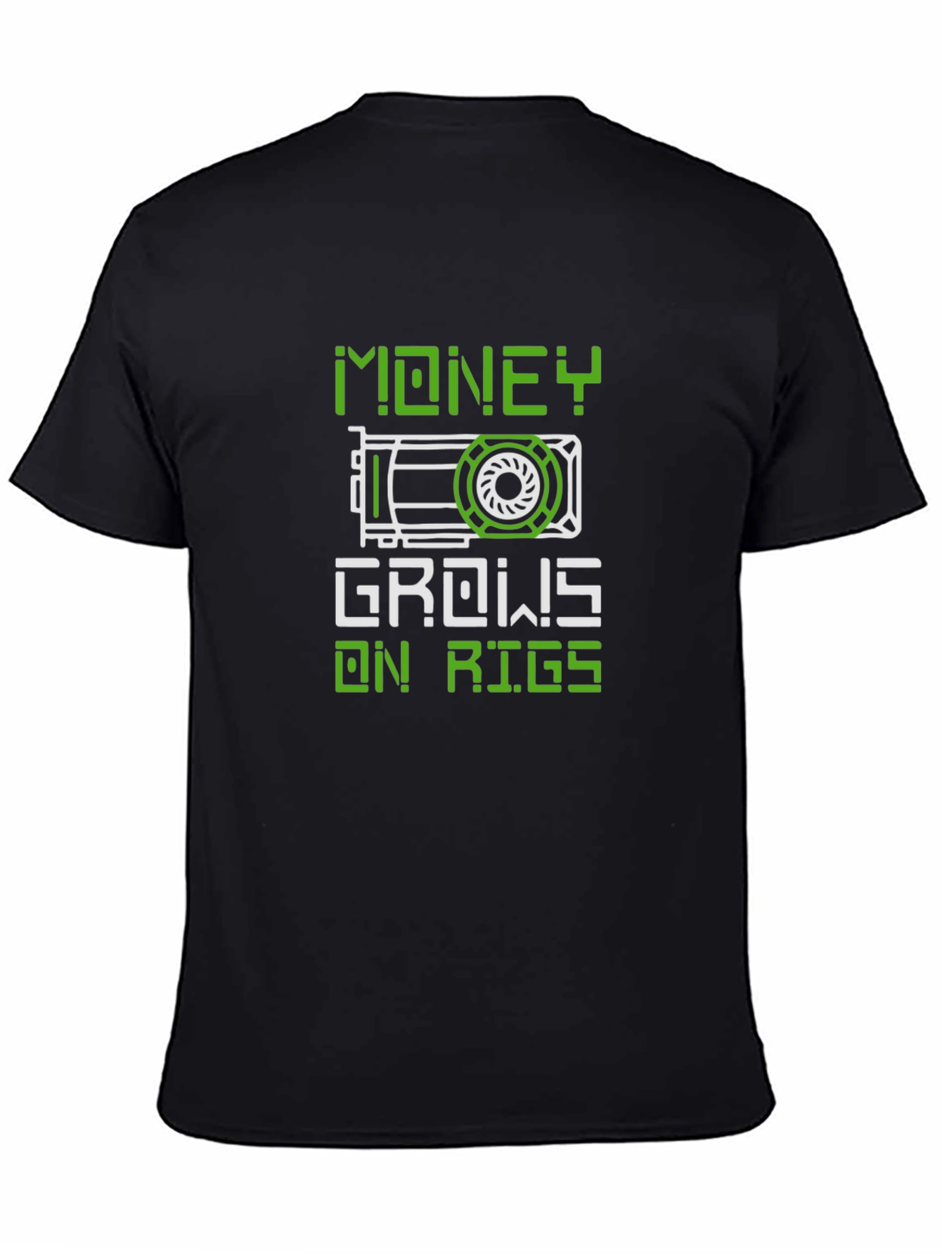 Money Grows on Rigs Graphic T-Shirt - Black