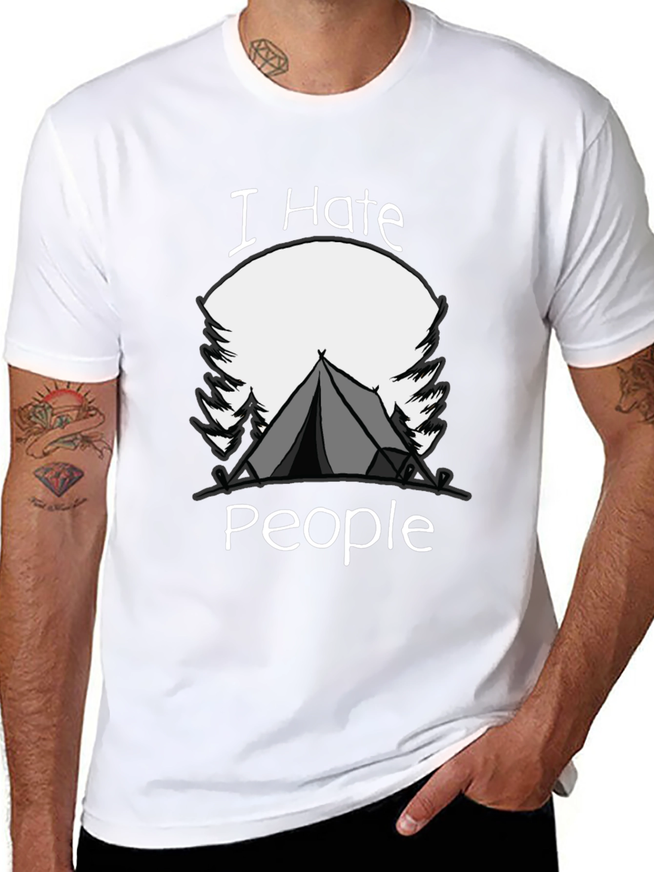 I Hate People Camping T-Shirt