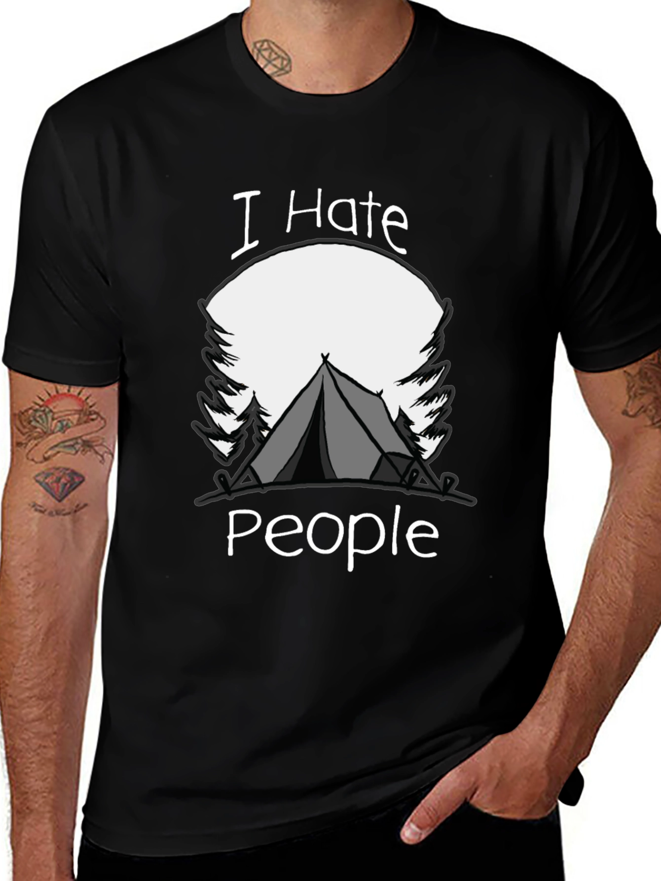 I Hate People Camping T-Shirt