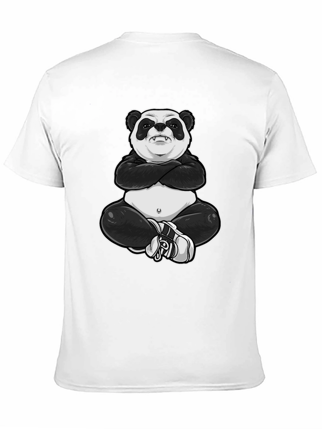 Cool Panda Graphic Tee - Black T-Shirt