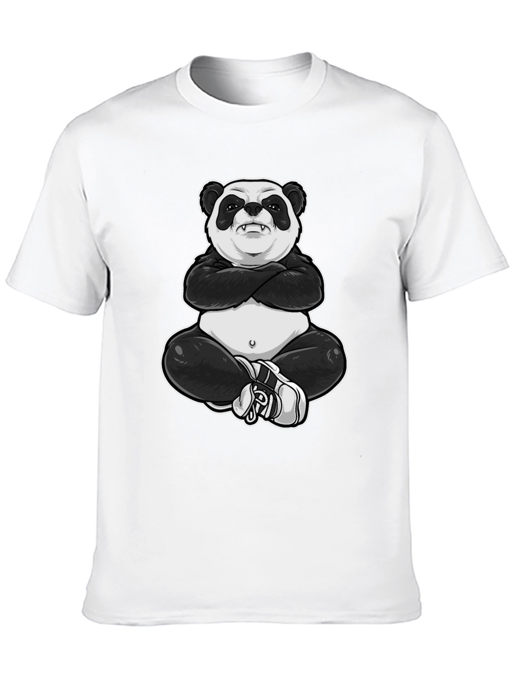 Cool Panda Graphic Tee - Black T-Shirt