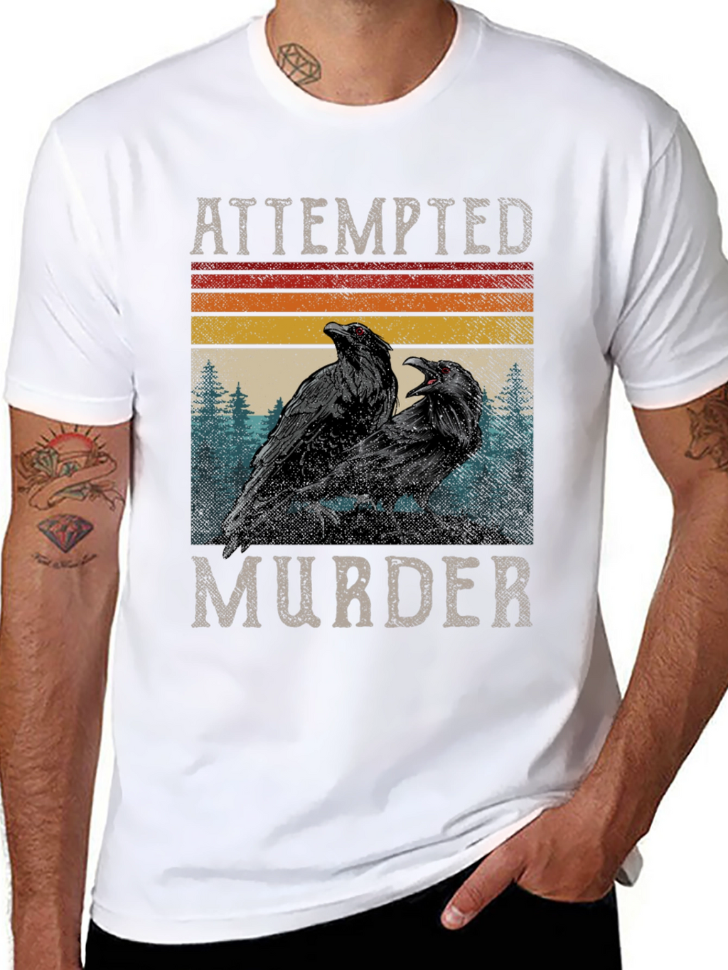 Attempted Murder Ravens Graphic Tee