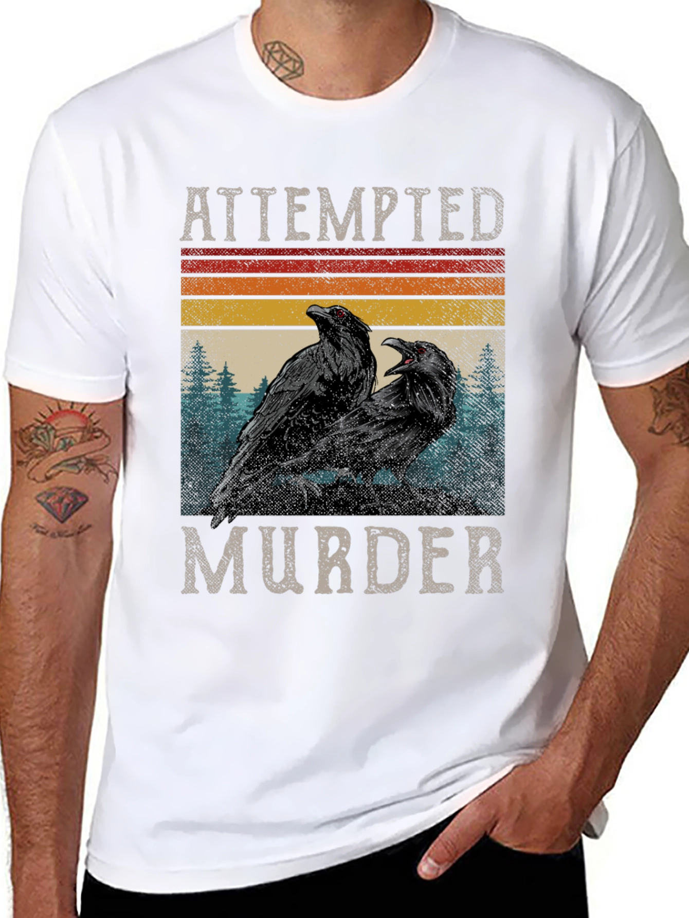 Attempted Murder Ravens Graphic Tee