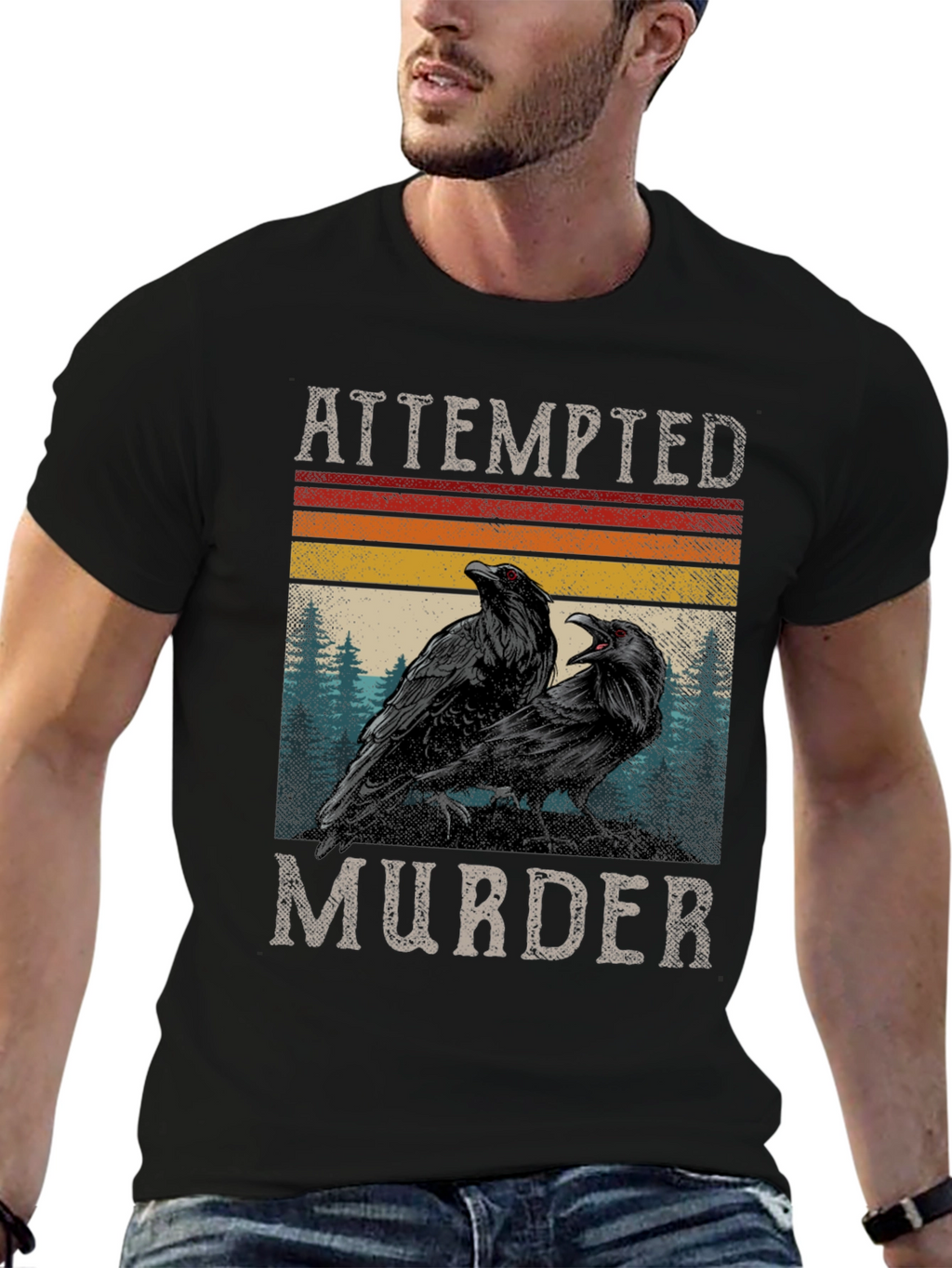 Attempted Murder Ravens Graphic Tee