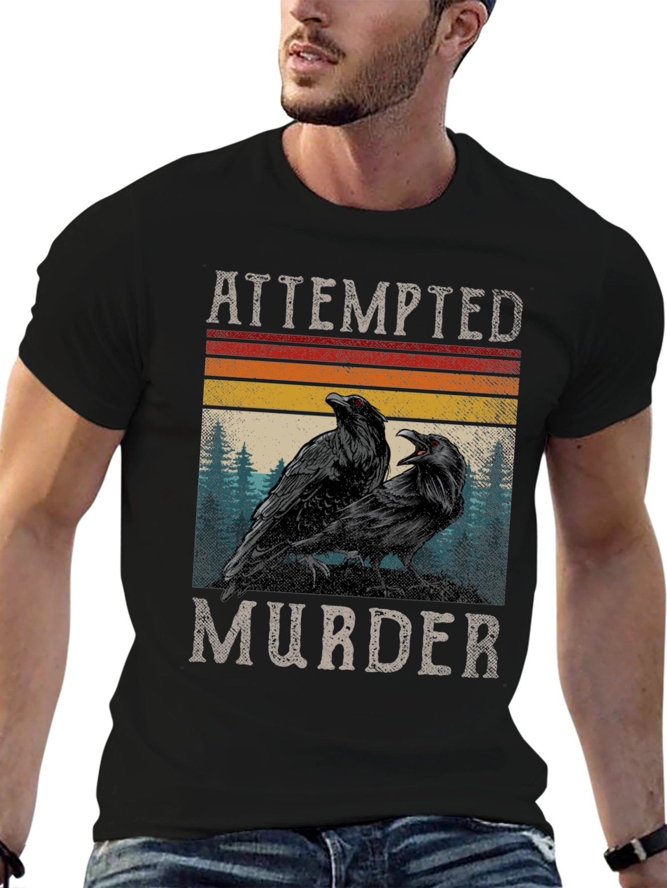 Attempted Murder Ravens Graphic Tee