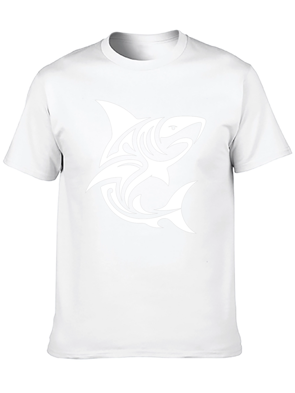 Tribal Shark Graphic Black T-Shirt - Cool & Stylish