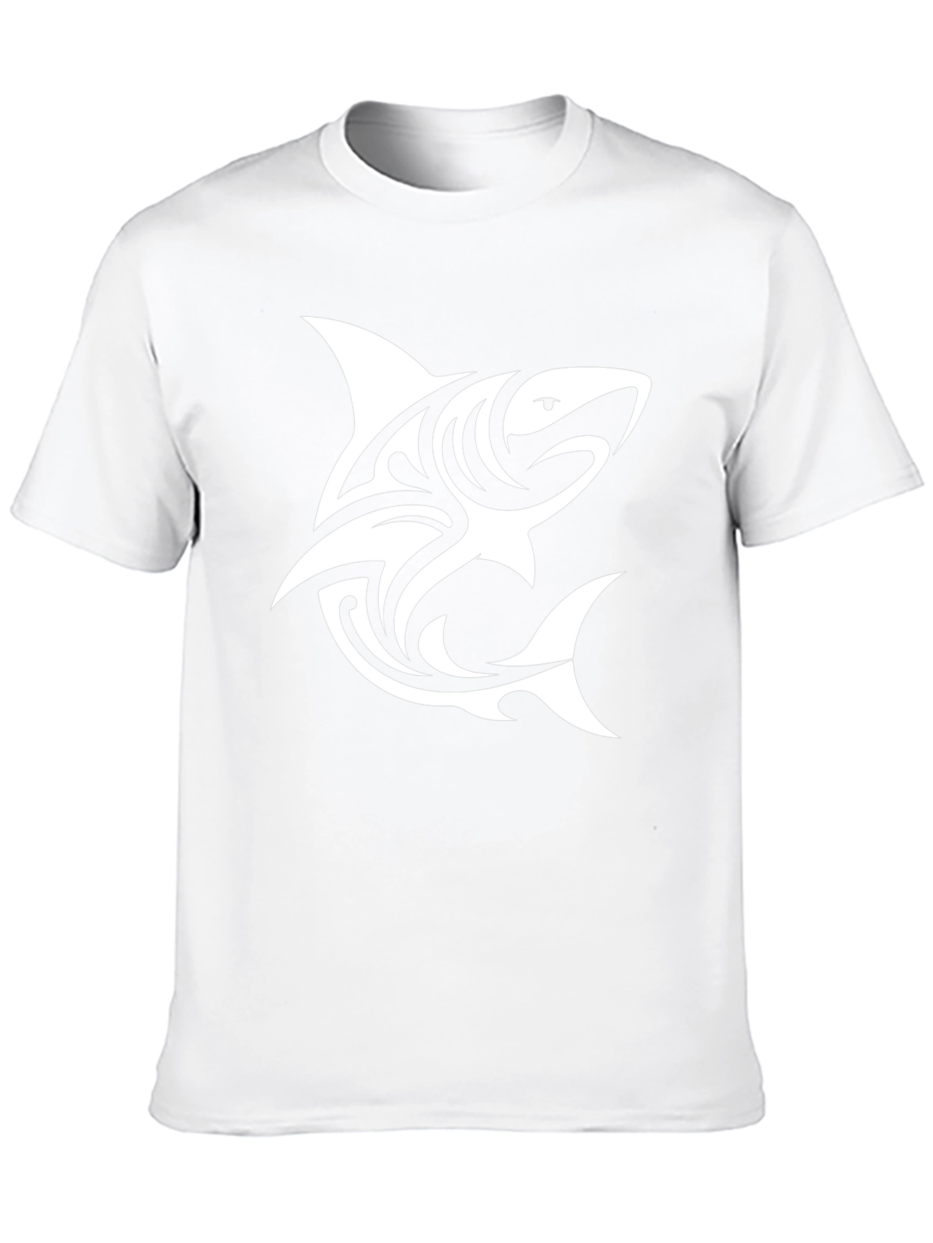 Tribal Shark Graphic Black T-Shirt - Cool & Stylish