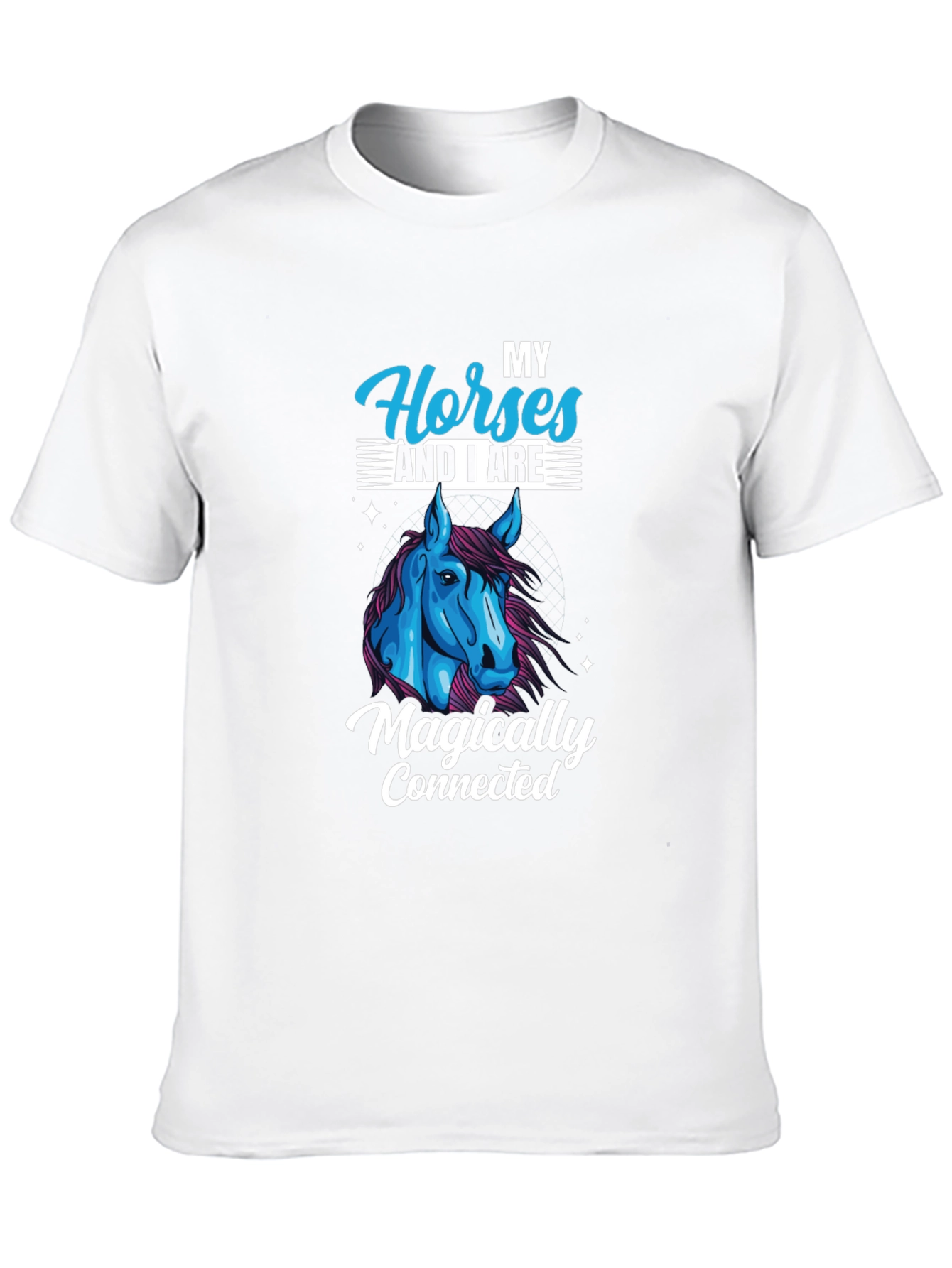 Horse Lover Black T-Shirt - Magically Connected