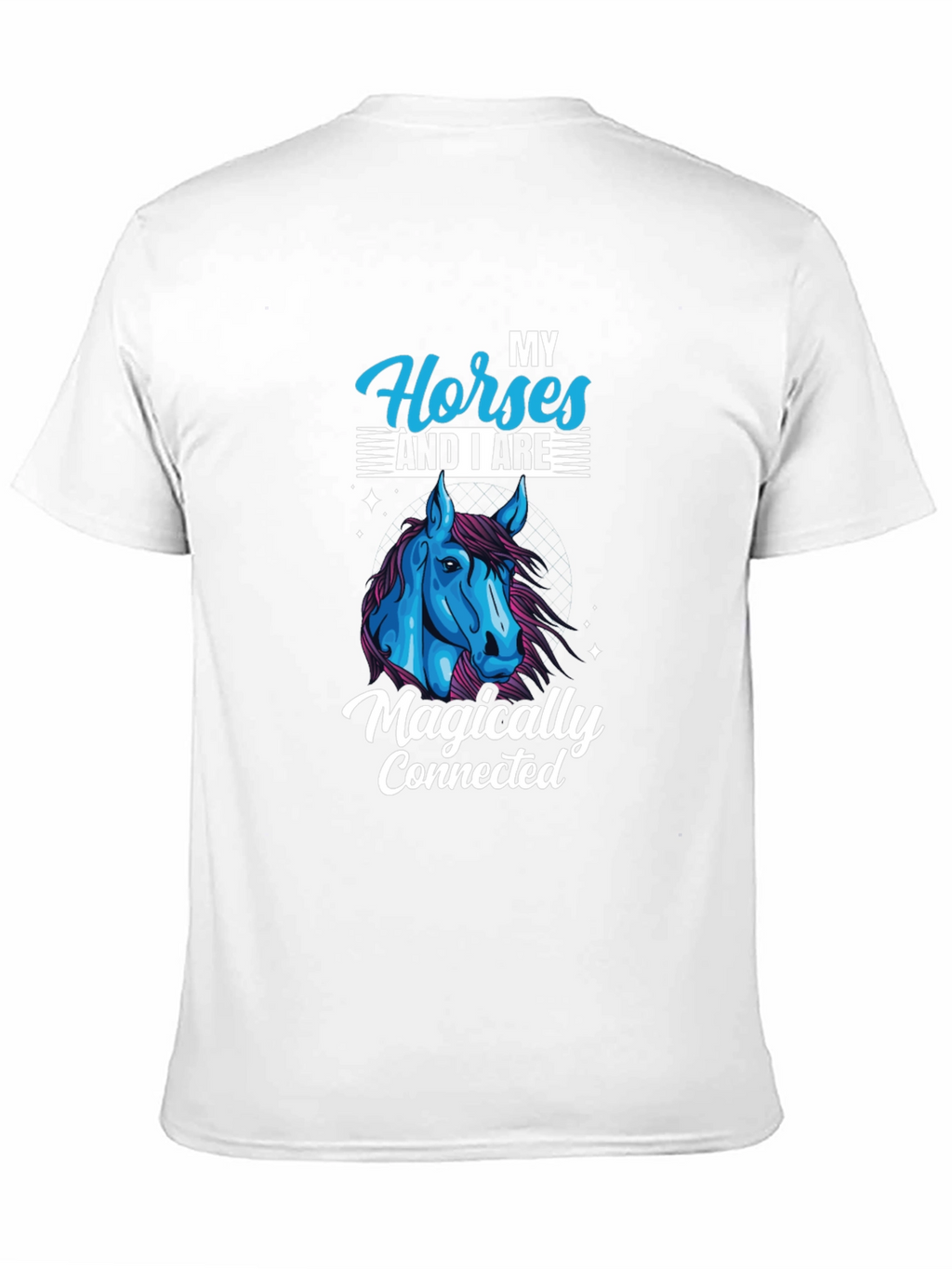 Horse Lover Black T-Shirt - Magically Connected