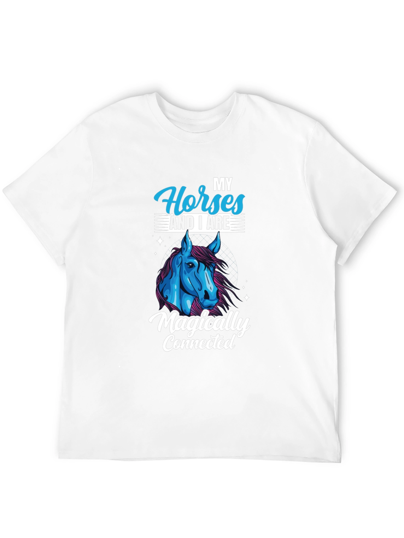 Horse Lover Black T-Shirt - Magically Connected