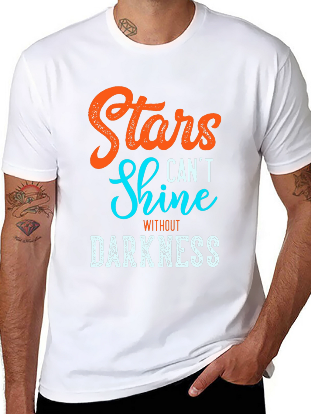 Stars Cant Shine T-Shirt - Inspirational Graphic Tee
